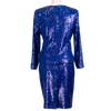 ERVA SEQUIN SUIT BLUE