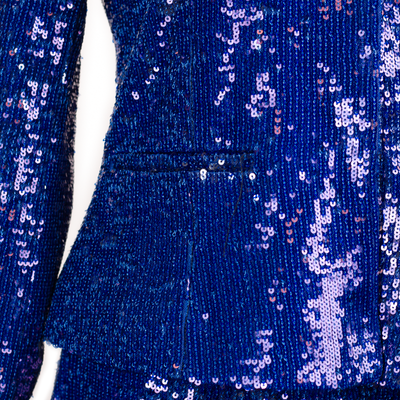CBK-Anzug, Erva-Paillettenjacke – Blau