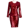 ERVA SEQUIN SUIT BORDEAUX