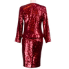 CBK Suits Erva sequin blazer bordeaux
