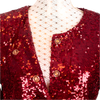 ERVA SEQUIN SUIT BORDEAUX