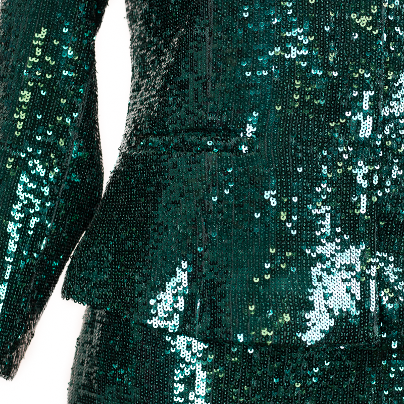 CBK-Anzug, Erva-Paillettenjacke – Grün