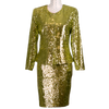 ERVA SEQUIN SUIT LIME