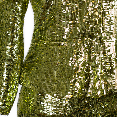 CBK-Anzug, Erva-Paillettenjacke – Limette
