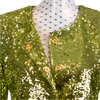 ERVA SEQUIN SUIT LIME