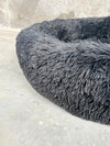 Dog beds Luxury donut with zipper and removable cover by cbk in dark grey