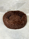 CBK Luxury donut bed with zipper and removable cover chocolate brown