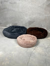 CBK Luxury donut bed with zipper and removable cover chocolate brown
