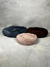 Dog beds Luxury donut with zipper and removable cover by cbk in dark grey