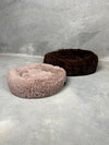 CBK Luxury donut bed with zipper and removable cover chocolate brown