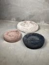 Dog beds Luxury donut with zipper and removable cover by cbk in dark grey