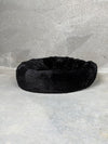 CBK Luxury donut bed with zipper and removable cover black