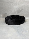 CBK Luxury donut bed with zipper and removable cover black