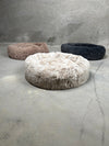 CBK Luxury donut bed with zipper and removable cover Brown Heathered