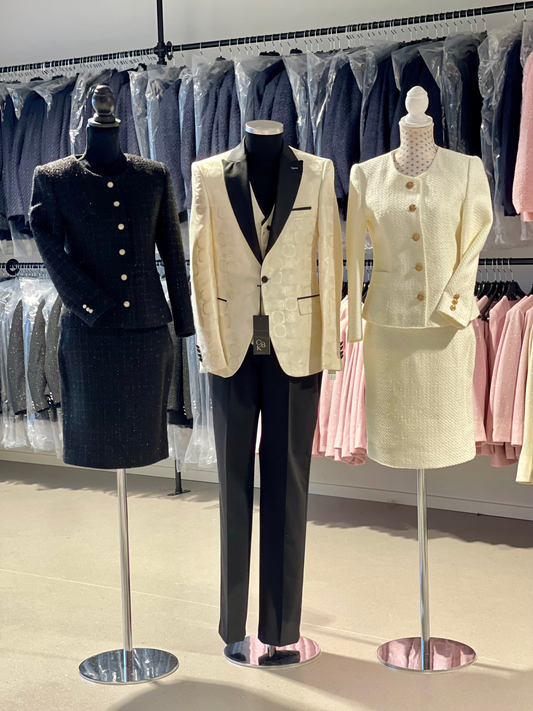NEW CHANEL LOOK SUIT BLACK