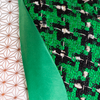 CHANEL LOOK SUIT GREEN EKOSE PATTERN
