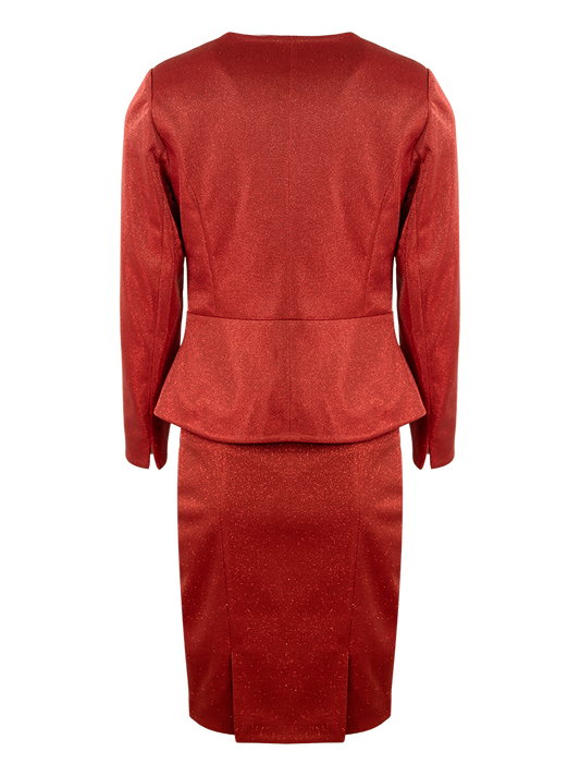 CBK Suits Icy Sparkling Suit Fiery Red