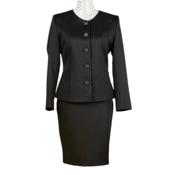 CBK Suits Saraya Classic Skirt - Black