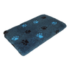 CBK Non-slip vetbed blue heather with 2 colored paws