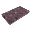 NON-SLIP VET BED LILA WITH 2 COLORED PAWS