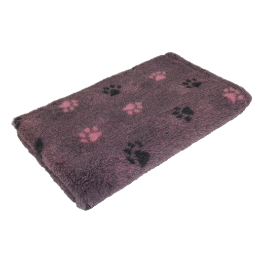 CBK Non-slip vet bed lila with 2 colored paws