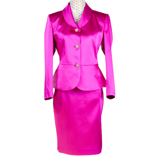 MARCO SATIN SUIT PINK