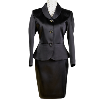 CBK Suits Marco satin suit black