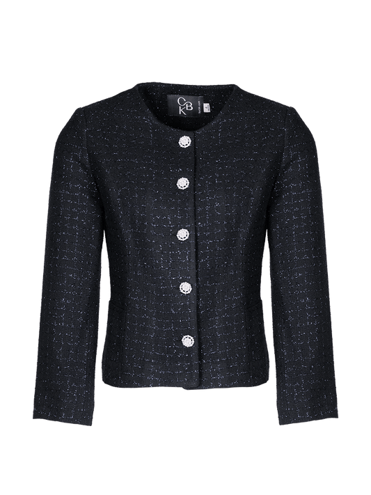 CBK Suits Nouveau Blazer Tweed Sparkle Midnight