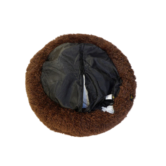 LUXURY DONUT WITH ZIPPER AND REMOVABLE COVER BY CBK IN CHOCOLATE BROWN