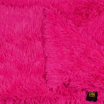 CBK FLEECE DOG BLANKET DARK PINK ULTRA SOFT & REVERSIBLE