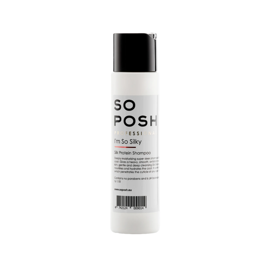 I'm So Silky Shampoo fra SO POSH 250 ml. Shampoo til drop coat og silky coat. Fås kun hos GroomUs.