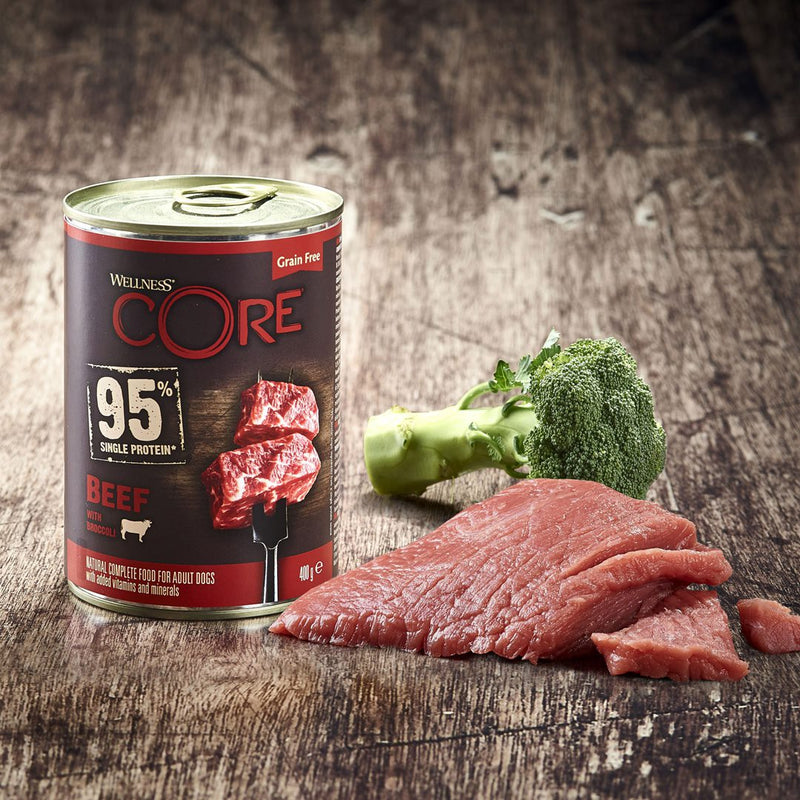 CORE All Breed Nassfutter 400 Gramm Beef &amp; Broccoli 