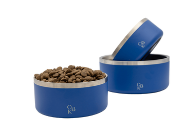 CBK Food & Water Bowls – Cobalt Blue