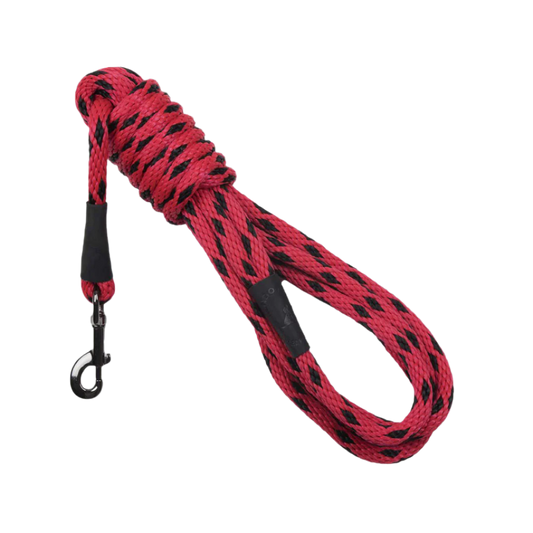 TRACK LEASH BLACK ICE RED 13 MM