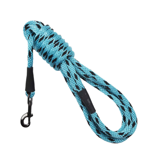 TRACK LEASH BLACK ICE TURQOUISE 13 MM