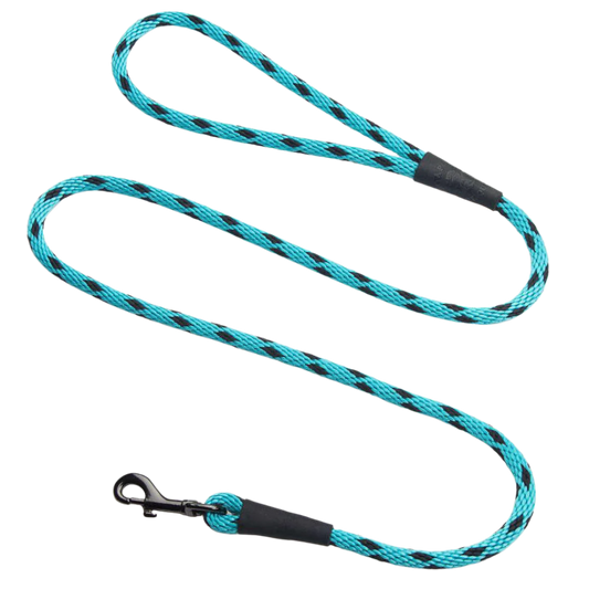 SNAP LEASH BLACK ICE TURQOUISE 9MM