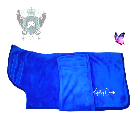 ASHLEY CRAIG MICROFIBER DRYING BLANKET - COBALT BLUE