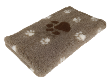 CBK Non-slip vetbed brown melange with large paws