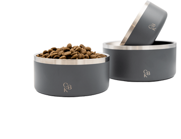 CBK Food & Water Bowls – Grey