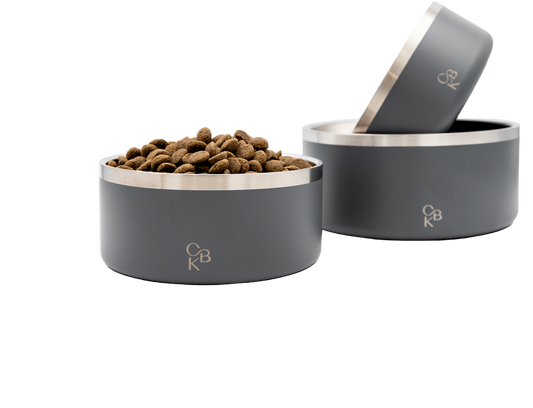 CBK Food & Water Bowls – Grey