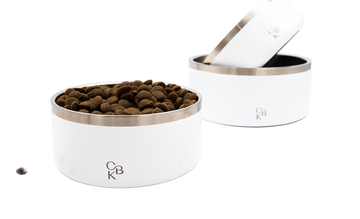 CBK Food & Water Bowls – White