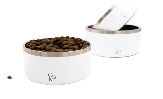 CBK Food & Water Bowls – White