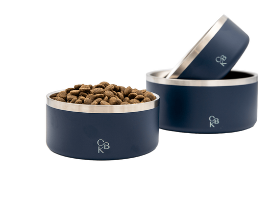 CBK Food & Water Bowls – Blue