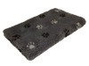 NON-SLIP VETBED GREY MELANGE WITH 2 COLORED PAWS