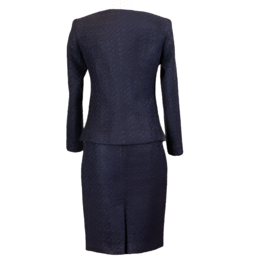 NEW CHANEL LOOK SUIT NAVY