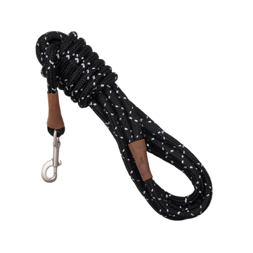 TRACK LEASH NIGHT VIZ BLACK 13 MM