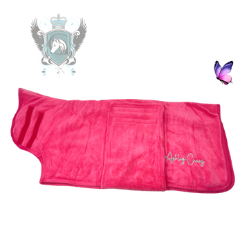 ASHLEY CRAIG MICROFIBER DRYING BLANKET - PINK