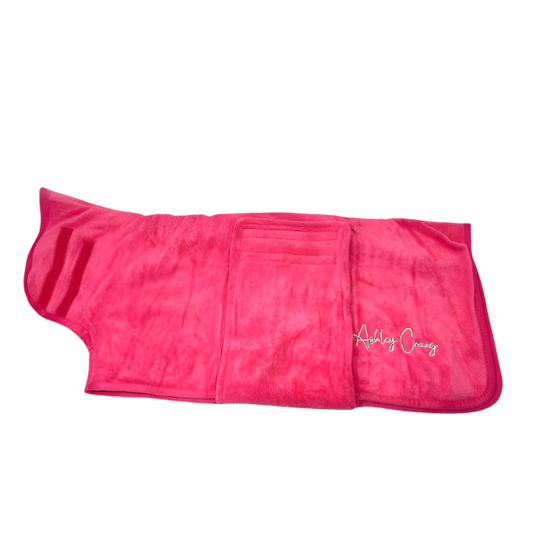 Ashley Craig Microfiber Drying Towel Coat - Pink