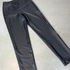 LEATHER LOOK PANTS BLACK