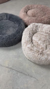 Dog beds Luxury donut with zipper and removable cover by cbk in dark grey